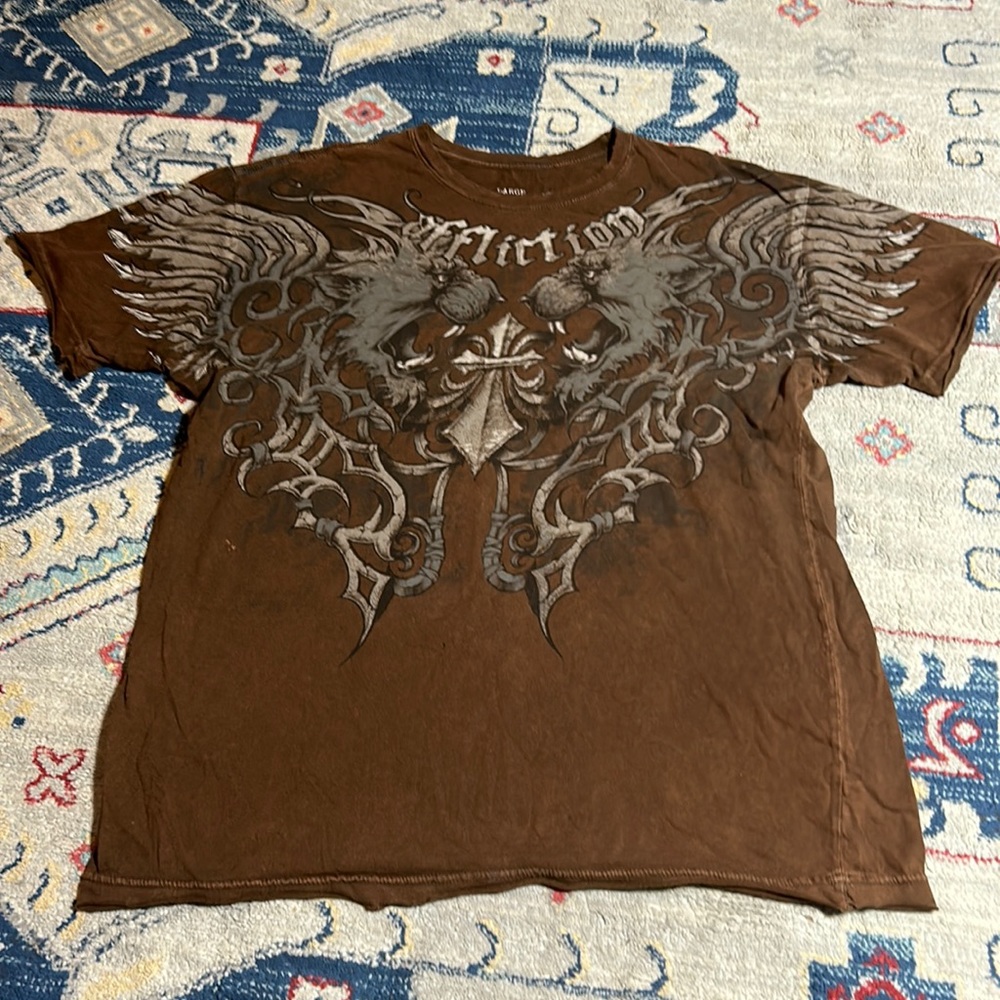 Affliction lion fleur de lis shirt